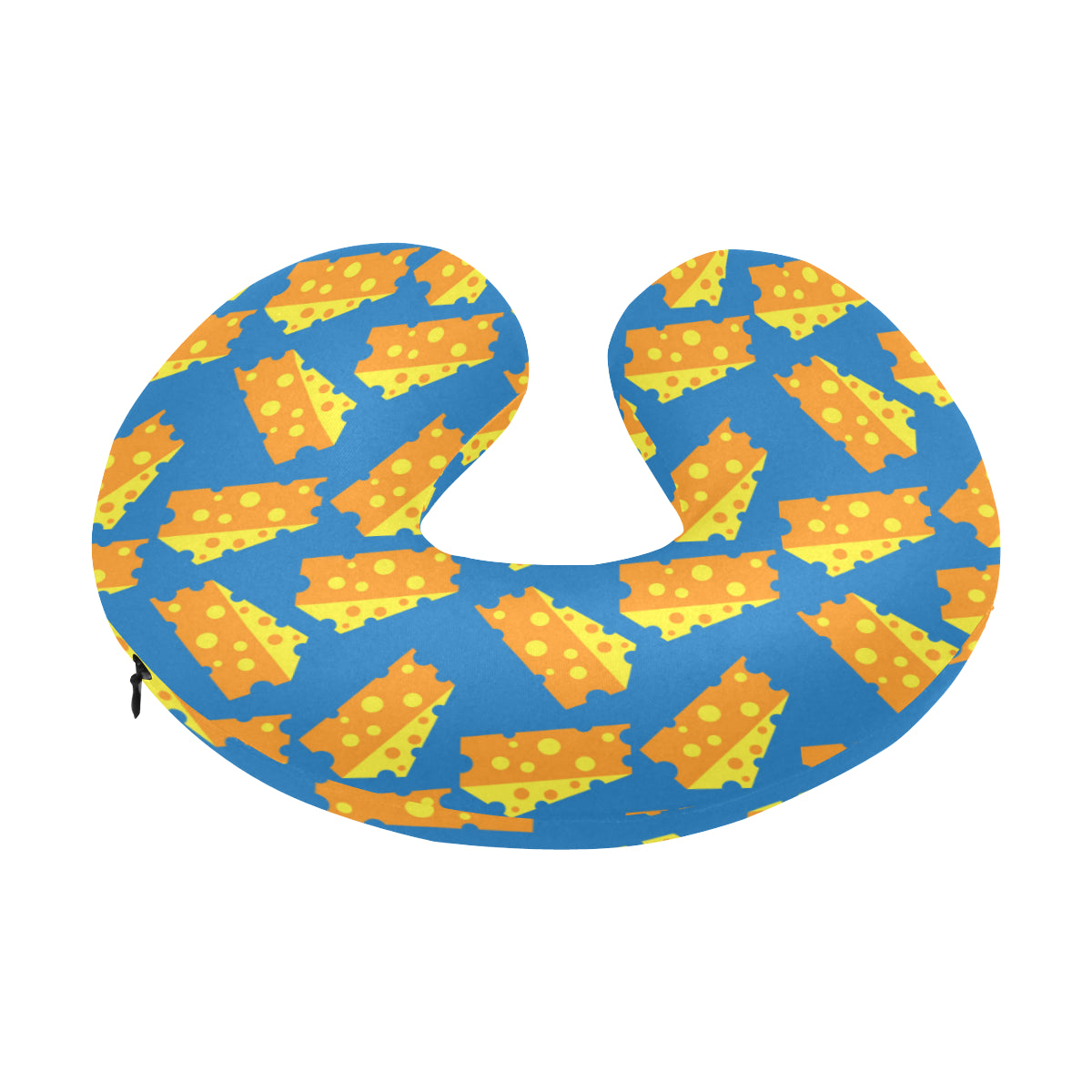 Cheese Pattern Print Design 05 U-Shaped Travel Neck Pillow