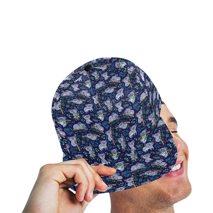 Koala Themed Design Print Snapback Cap