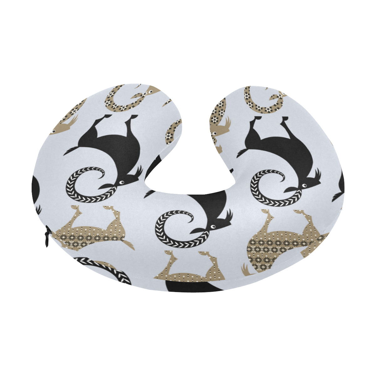 Goat Pattern Print Design 03 U-Shaped Travel Neck Pillow