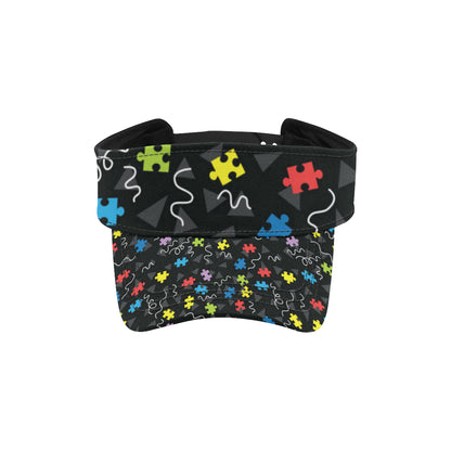 Autism Awareness Pattern Print Design 01 Unisex Sun Visor