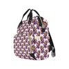 Chihuahua Purple Floral Diaper Bag Backpack