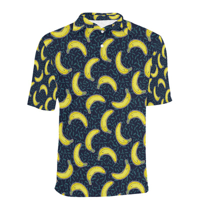 Banana Pattern Print Design BA09 Men Polo Shirt