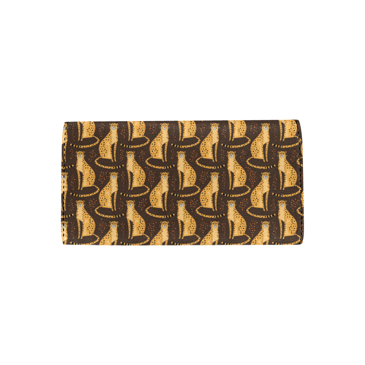Cheetah Pattern Print Design 03 Women's Trifold Wallet