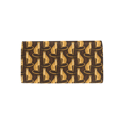 Cheetah Pattern Print Design 03 Women's Trifold Wallet