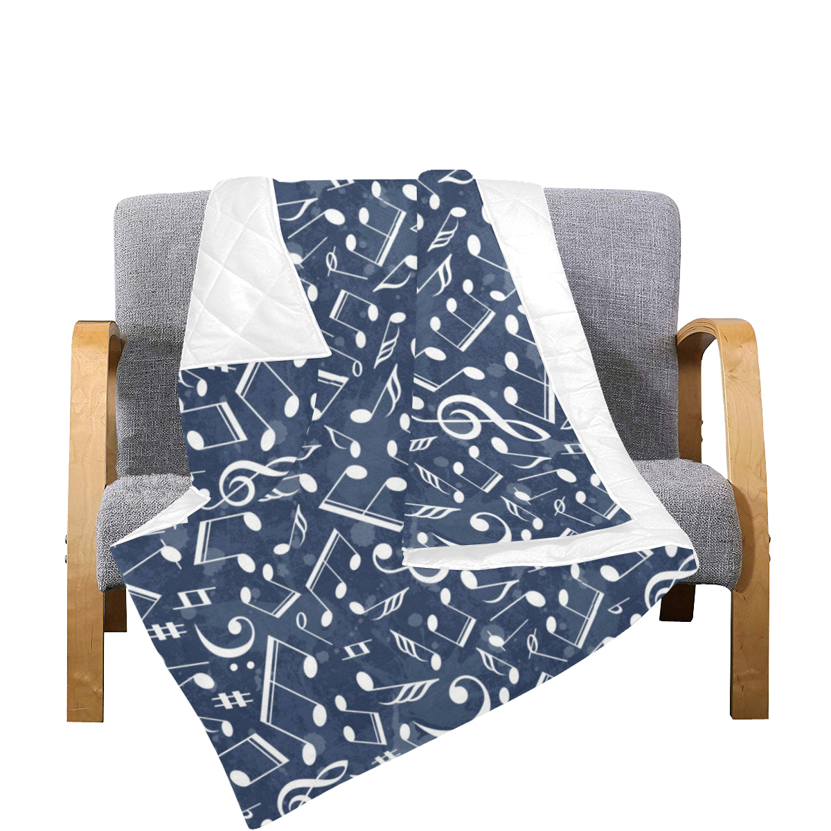 Music note Pattern Print Design A02 Premium Quilt
