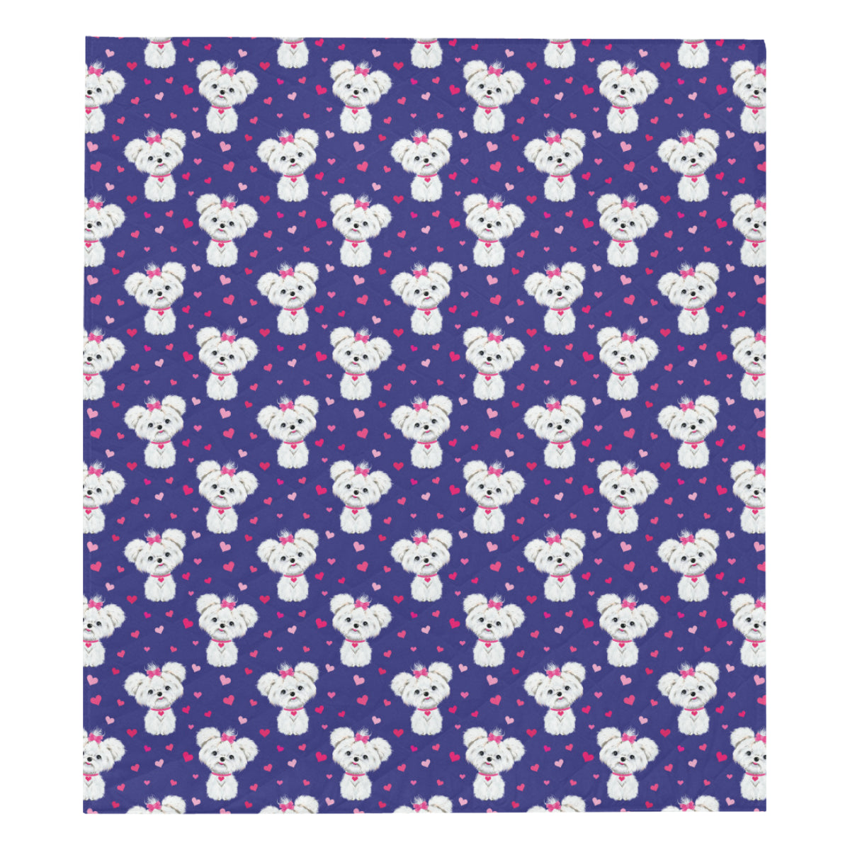 Maltese Pattern Print Design 02 Premium Quilt