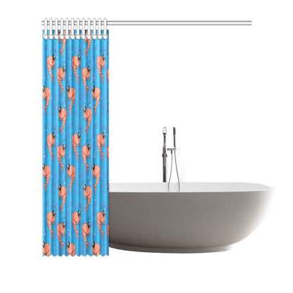 Prawn Cute Pattern Print Design 03 Shower Curtain