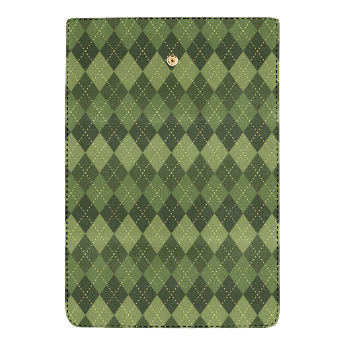 Argyle Green Pattern Print Design 01 Women's Trifold Wallet