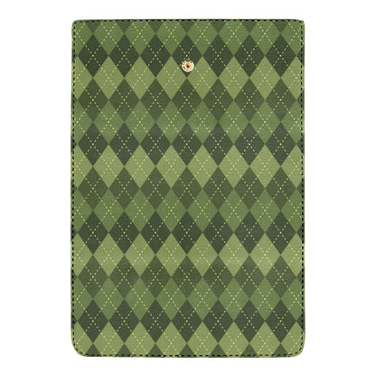 Argyle Green Pattern Print Design 01 Women's Trifold Wallet