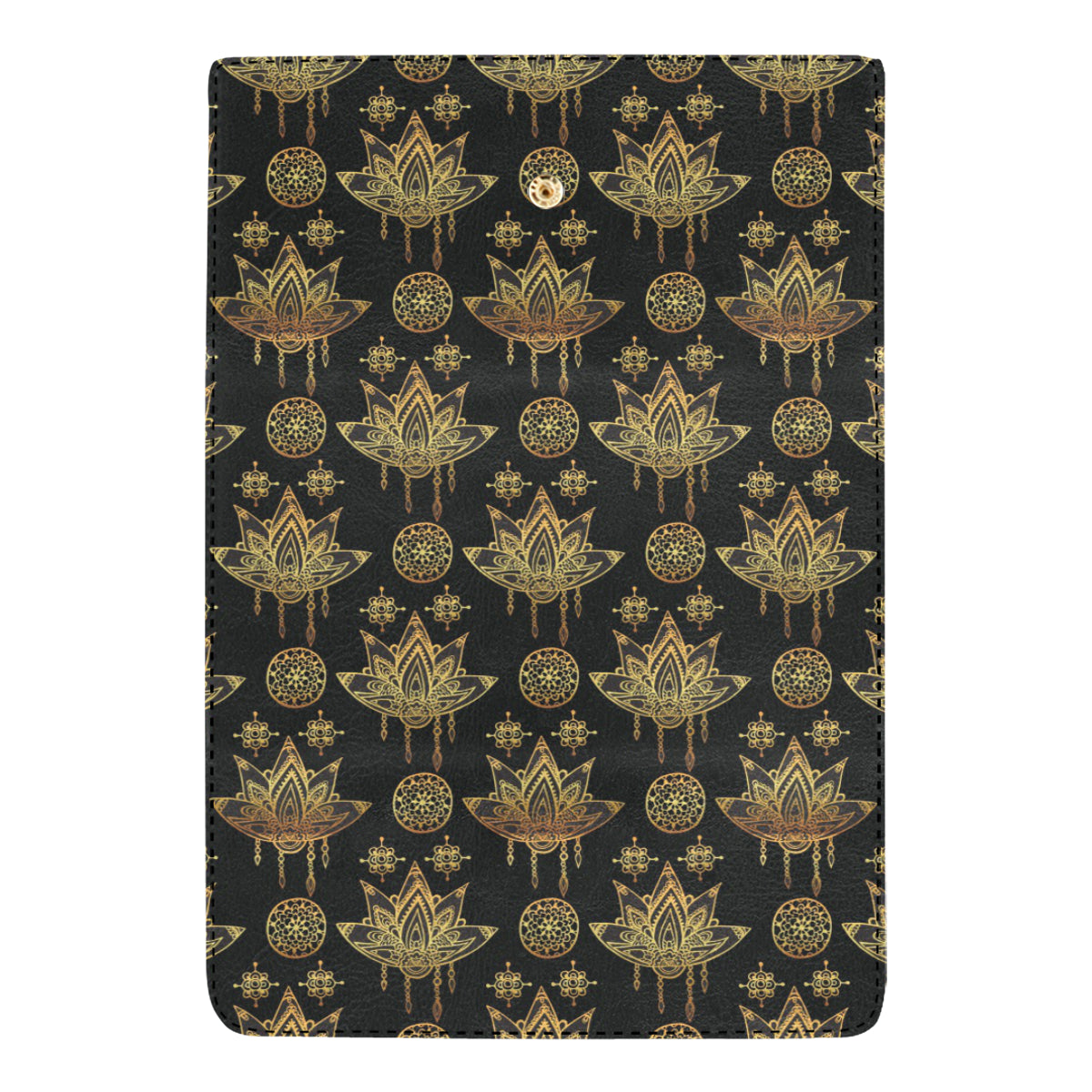 lotus Boho Pattern Print Design LO03 Women's Trifold Wallet