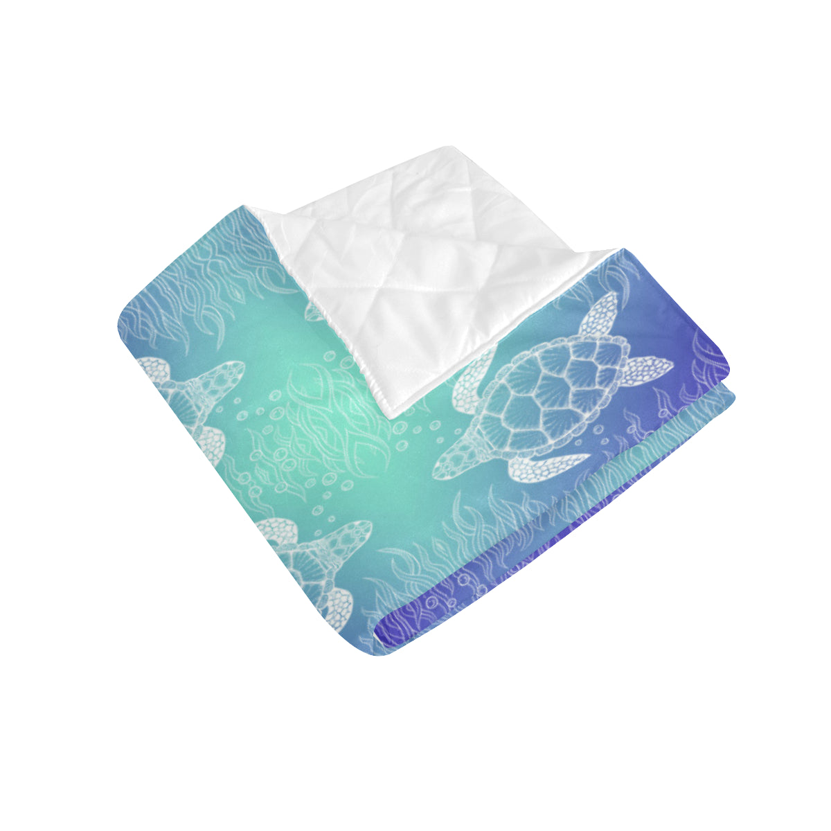 Sea Turtle Draw Premium Quilt