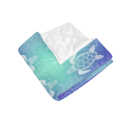 Sea Turtle Draw Premium Quilt