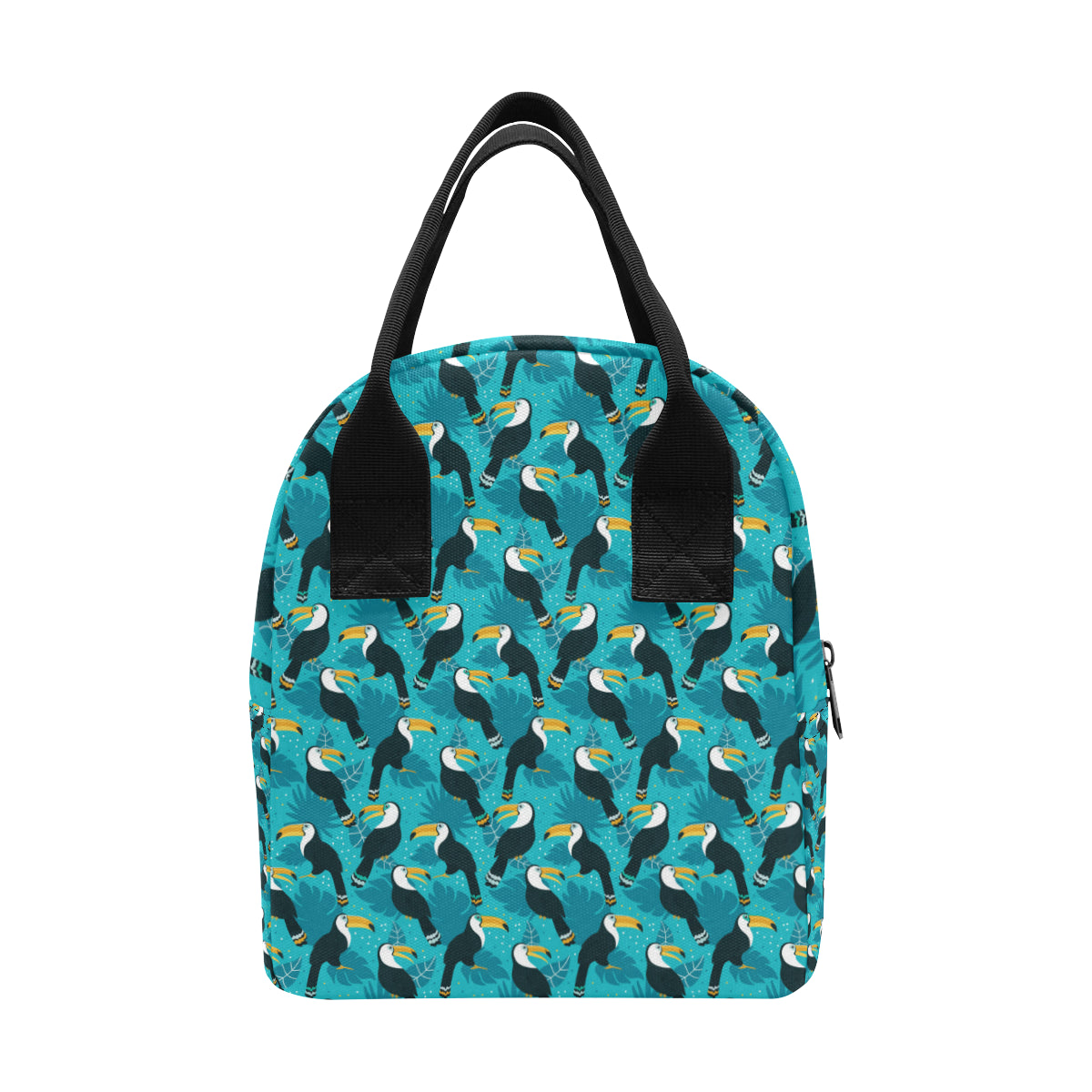 Toucan Parrot Pattern Print Insulated Lunch Bag