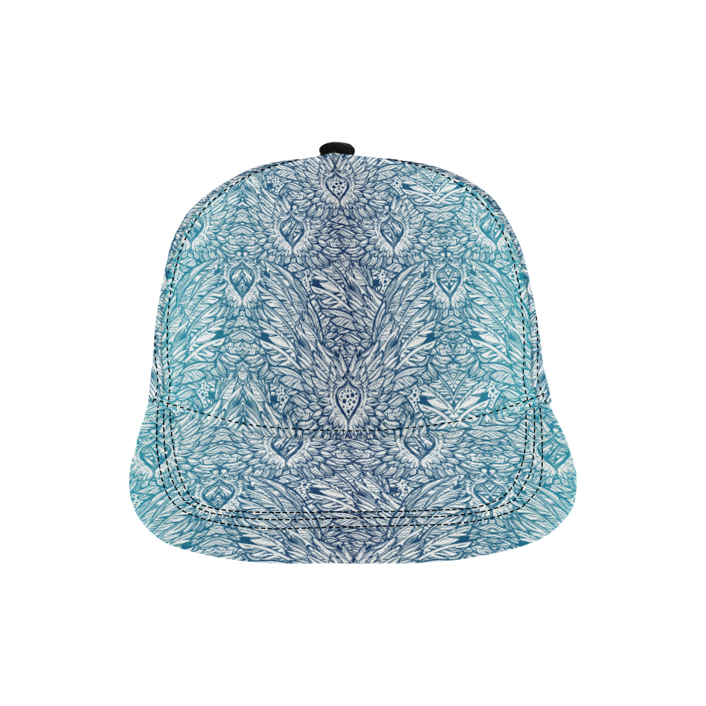 Angel Wings Boho Design Themed Print Snapback Cap