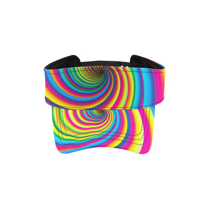 Vortex Twist Swirl Rainbow Design Unisex Sun Visor