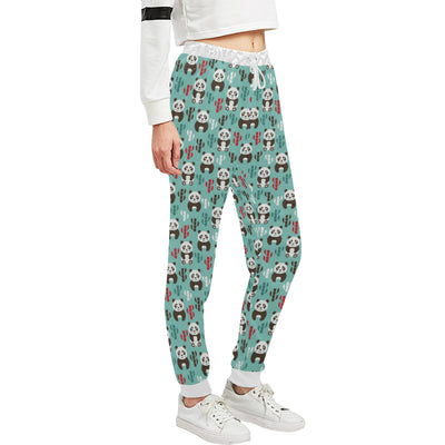 Panda Bear Cute Themed Print Unisex Sweatpants