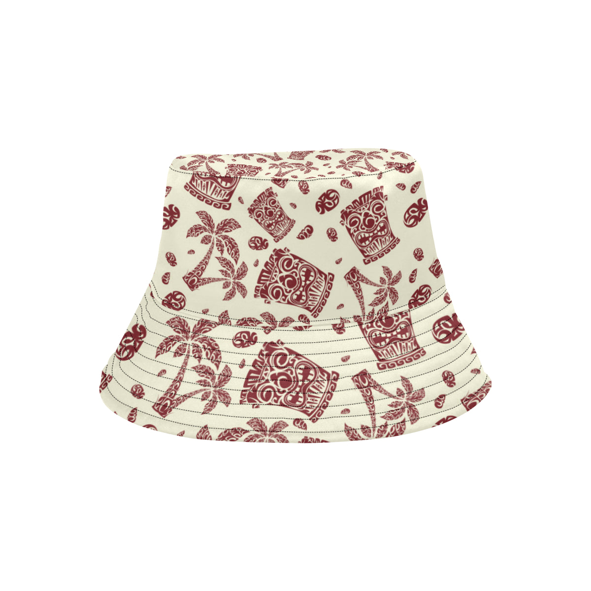 Tiki Tribal Mask Palm Tree Unisex Bucket Hat