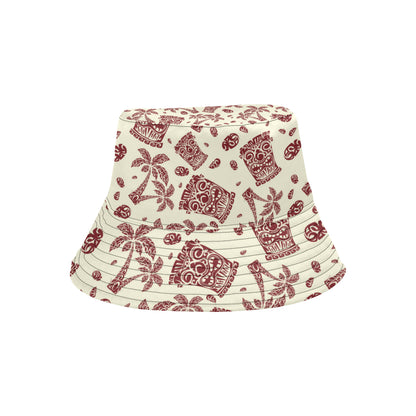 Tiki Tribal Mask Palm Tree Unisex Bucket Hat