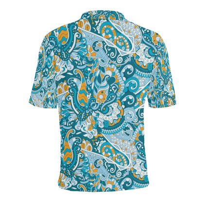 Funky Retro Pattern Print Design A03 Men Polo Shirt