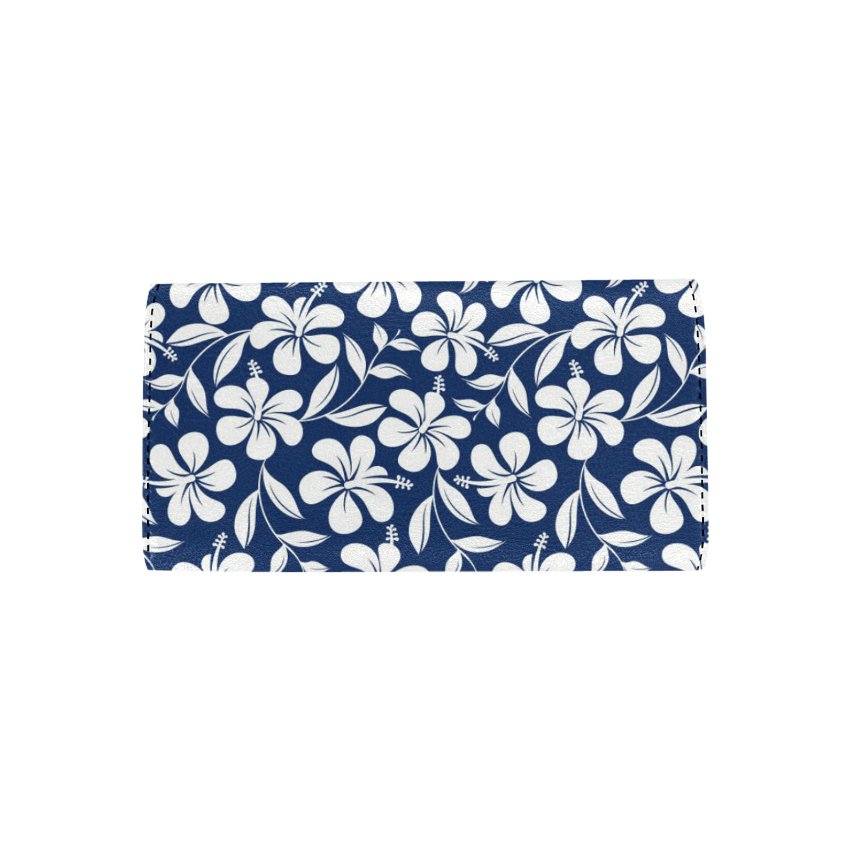 Hibiscus Pattern Print Design HB031 Women's Trifold Wallet