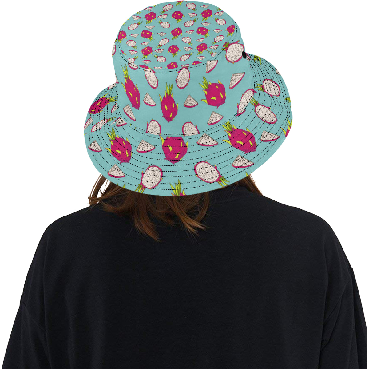 Dragonfruit Pattern Print Design DF01 Unisex Bucket Hat