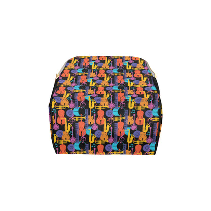 Jazz Pattern Print Design 03 Diaper Bag Backpack