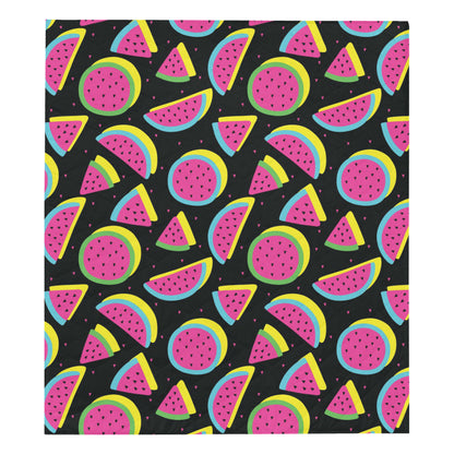 Watermelon Pattern Print Design WM07 Premium Quilt