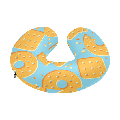Cracker Pattern Print Design 02 U-Shaped Travel Neck Pillow