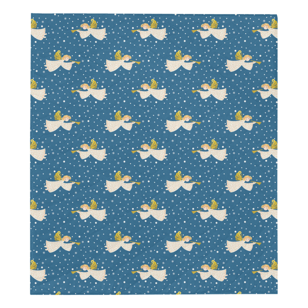 Angel Pattern Print Design 08 Premium Quilt