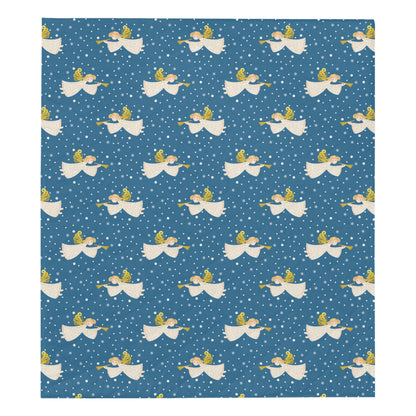 Angel Pattern Print Design 08 Premium Quilt