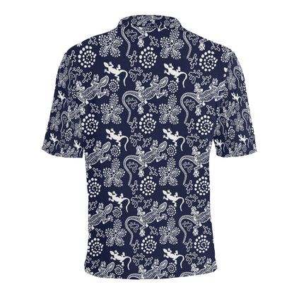 lizard Pattern Print Design 03 Men Polo Shirt
