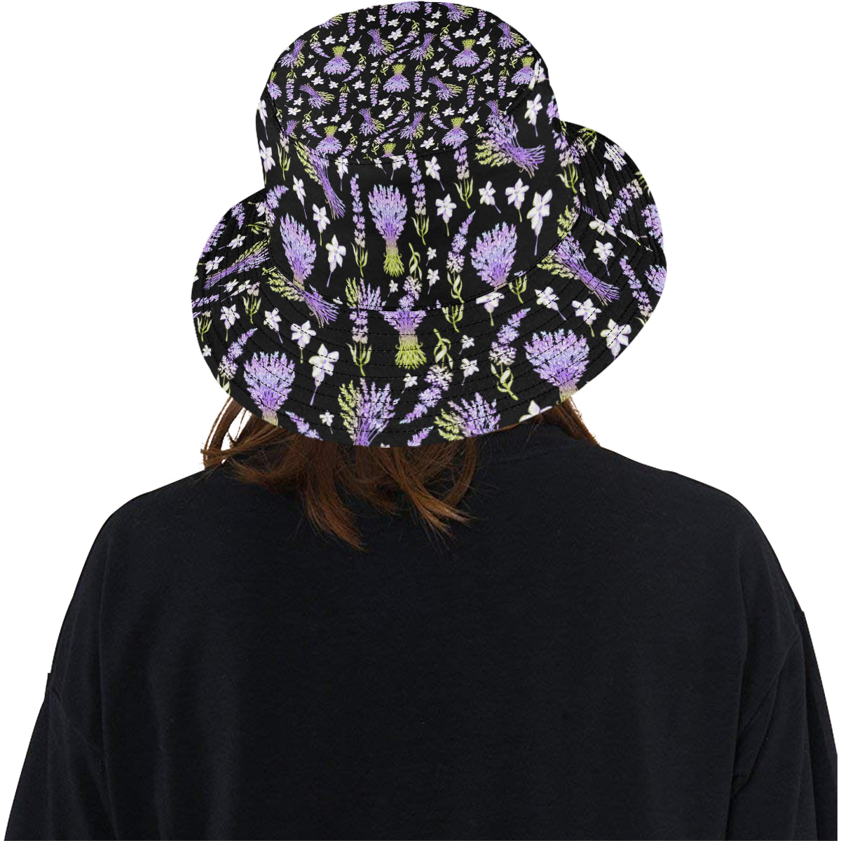 Lavender Pattern Print Design LV04 Unisex Bucket Hat