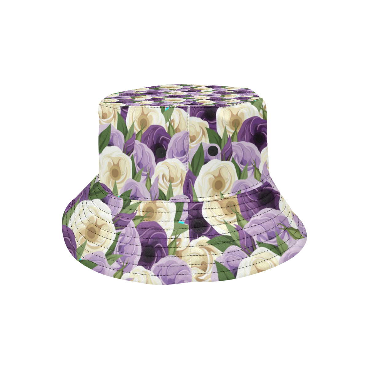 Lisianthus Pattern Print Design LT01 Unisex Bucket Hat