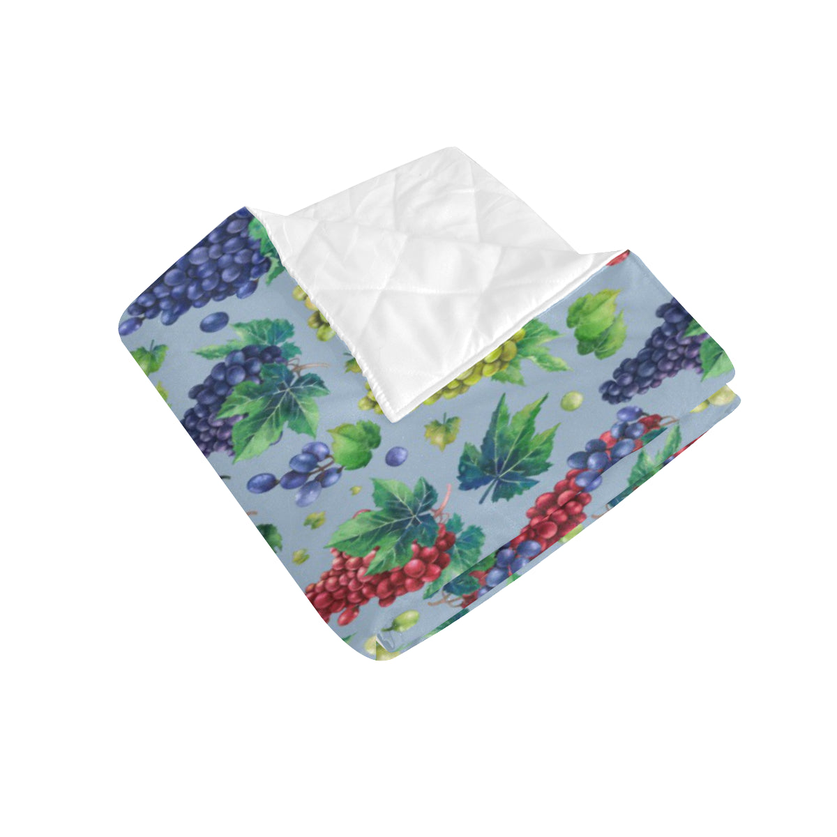 Grape Pattern Print Design GP06 Premium Quilt