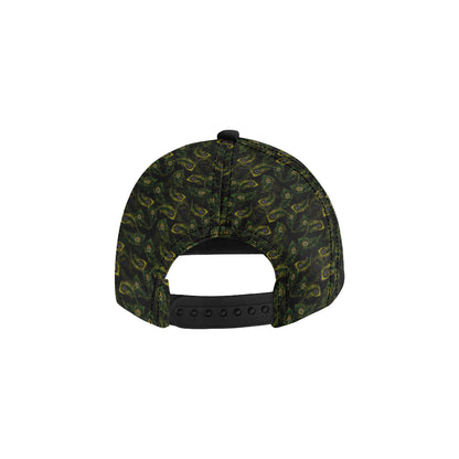 Peacock Feather Pattern Design Print Snapback Cap