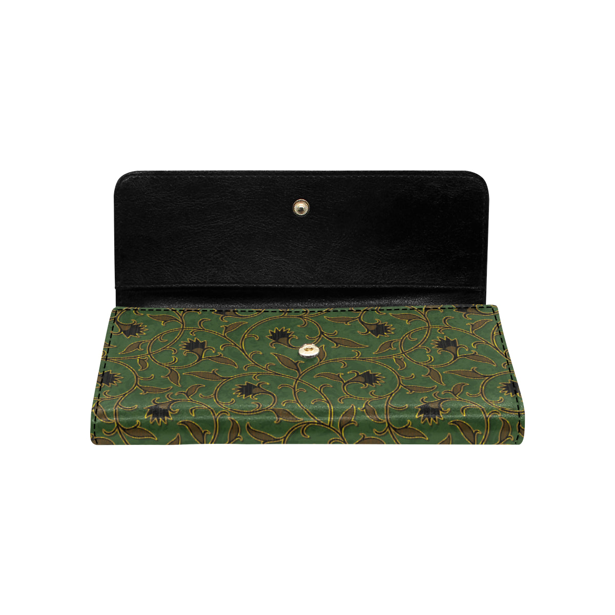 Brocade Pattern Print Design 02 Women's Trifold Wallet