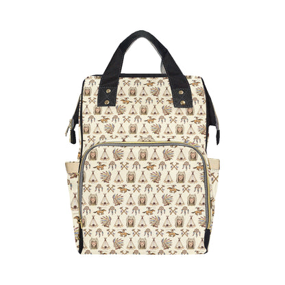 Native Indian Pattern Design Print Diaper Bag Backpack