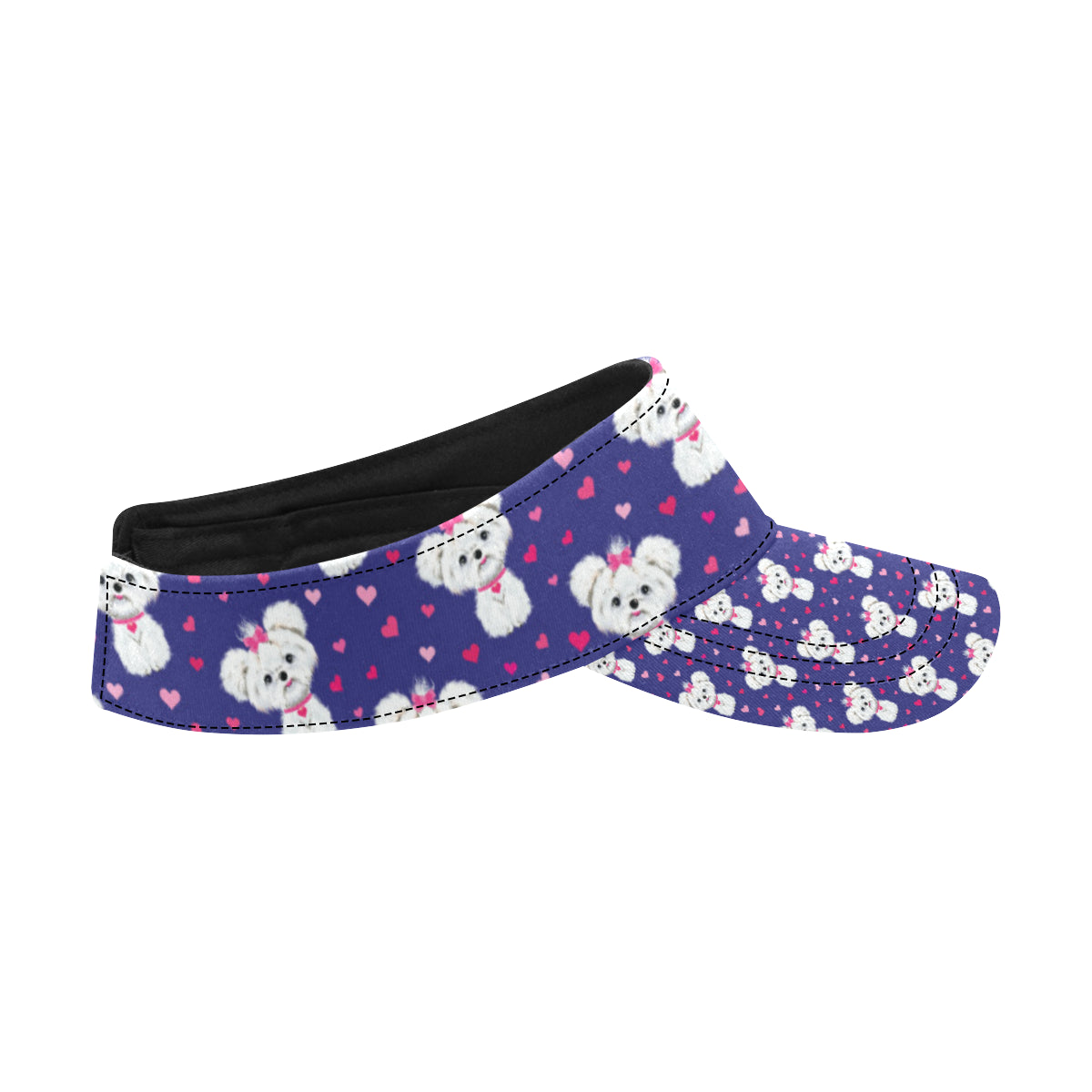 Maltese Pattern Print Design 02 Unisex Sun Visor