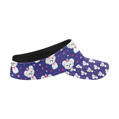 Maltese Pattern Print Design 02 Unisex Sun Visor