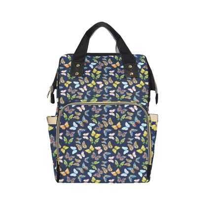 Butterfly Beautiful Print Pattern Diaper Bag Backpack