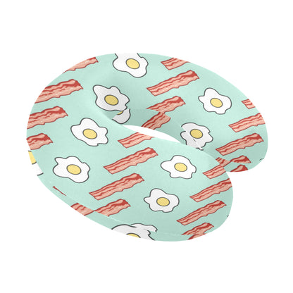 Bacon Sausage Pattern Print Design 01 U-Shaped Travel Neck Pillow