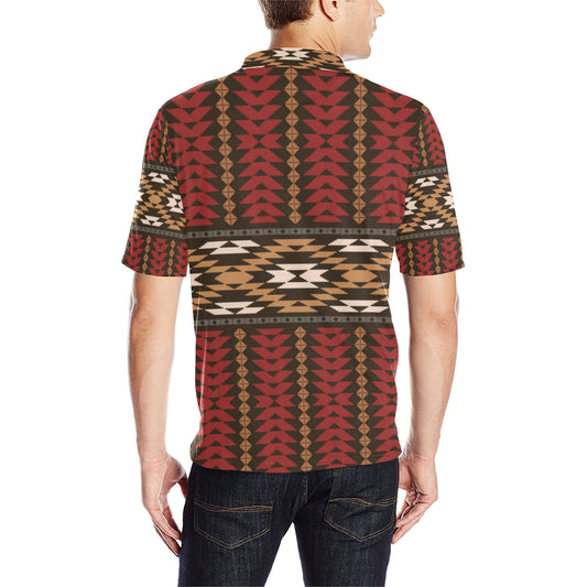 Native Pattern Print Design A02 Men Polo Shirt