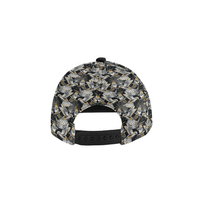Hummingbird Gold Design Themed Print Snapback Cap
