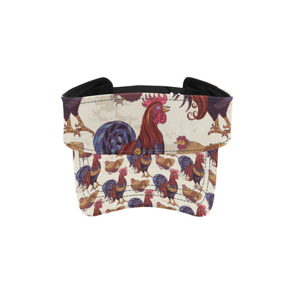 Rooster Pattern Print Design A03 Unisex Sun Visor