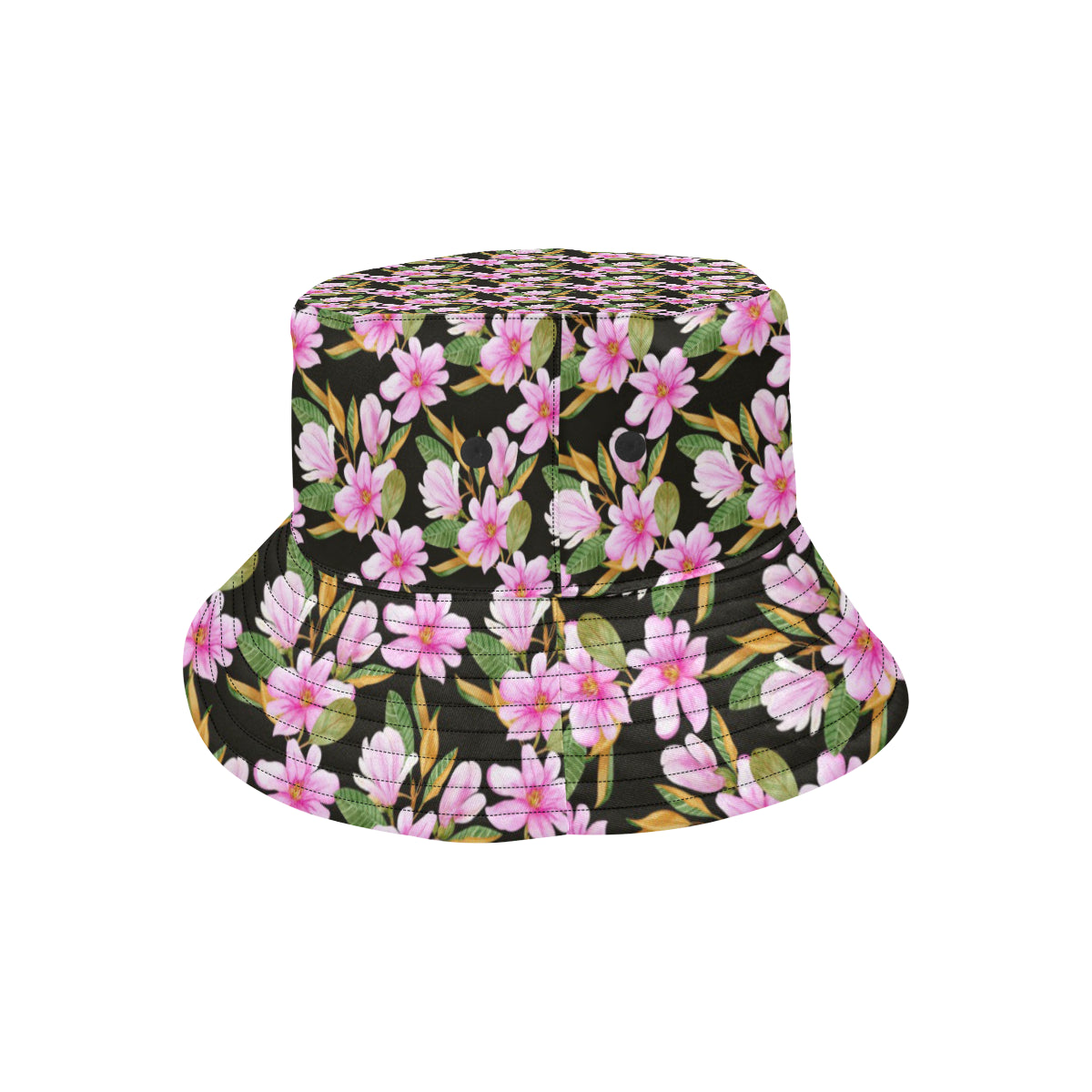 Magnolia Pattern Print Design MAG08 Unisex Bucket Hat
