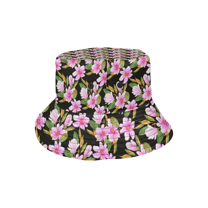 Magnolia Pattern Print Design MAG08 Unisex Bucket Hat