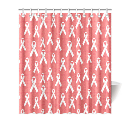 Autism Awareness Ribbon Design Print Shower Curtain