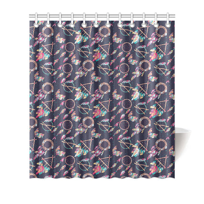Boho Dream Catcher Colorful Shower Curtain