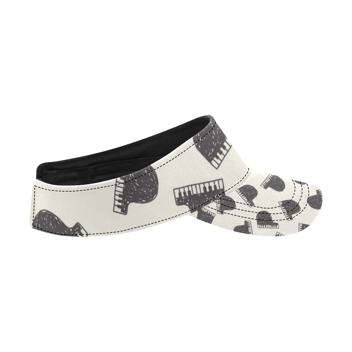 Piano Pattern Print Design 04 Unisex Sun Visor