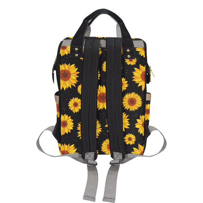 Sunflower Pattern Print Design SF09 Diaper Bag Backpack